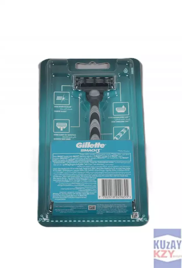 Gilette Mach3 Makine (1 Gövde + 1 Yedek Bıçak)