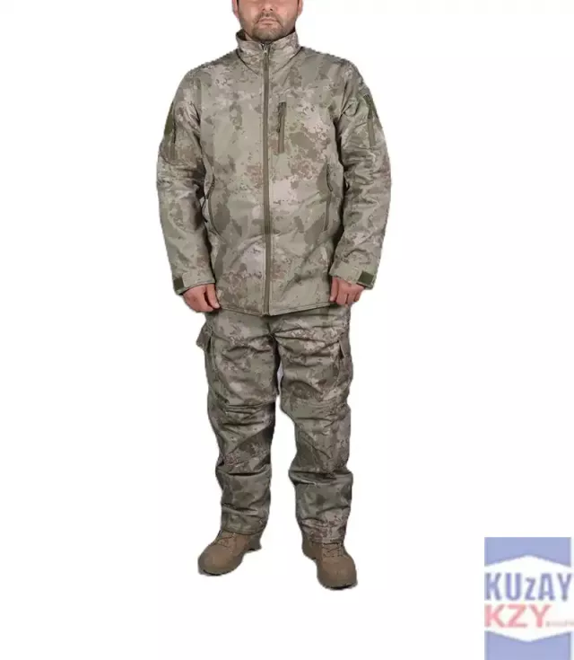 Kamuflaj Softshell Mont & Pantolon Takım
